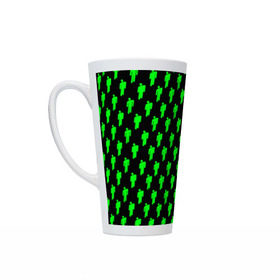 Кружка Латте с принтом BILLIE EILISH в Ухте, Белая керамика | Объем 480 мл; Высота 150 мм; Диаметр 90 мм | be | billie | billie eilish | билли | билли айлиш