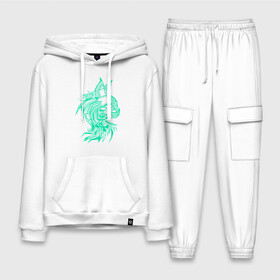 Мужской костюм хлопок с толстовкой с принтом Maine Coon в Ухте,  |  | Тематика изображения на принте: cat | chips | cyber cat | cyber light | cyber punk | maine coon | maine coon cat | neon | neon light | xacker cat