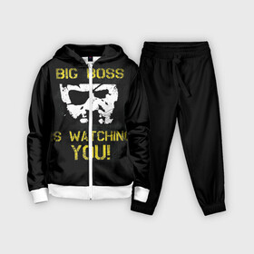 Детский костюм 3D с принтом Metal Gear в Ухте,  |  | big boss | gear | hideo kojima | konami | metal | mgs | mgs5 | raiden | snake | solid | большой босс | конами | мгс | металл | райден | снейка | твердый | хидео кодзима | шестерни