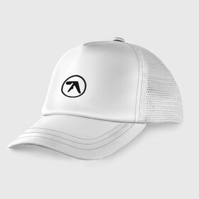 Детская кепка тракер с принтом Aphex Twin в Ухте, Козырек - 100% хлопок. Кепка - 100% полиэстер, Задняя часть - сетка | универсальный размер, пластиковая застёжка | intelligent dance music | драм энд бэйс | ричард дэвид джеймс | техно | эйсид | эмбиент
