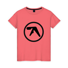 Женская футболка хлопок с принтом Aphex Twin в Ухте, 100% хлопок | прямой крой, круглый вырез горловины, длина до линии бедер, слегка спущенное плечо | intelligent dance music | драм энд бэйс | ричард дэвид джеймс | техно | эйсид | эмбиент