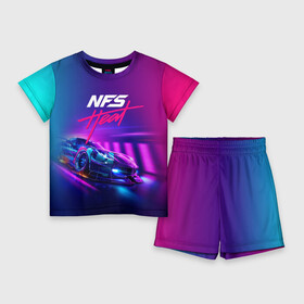 Детский костюм с шортами 3D с принтом NEED FOR SPEED  HEAT (2019) в Ухте,  |  | 2019 | auto | for | game | games | heat | logo | need | neon | nfs | racing | speed | symbol | tuning | авто | гонки | жажда | жара | игра | игры | лого | логотип | неон | нфс | символ | скорости | тепло | тюнинг | хеат | хит | хот