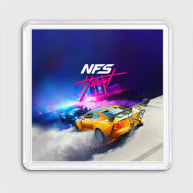 Магнит 55*55 с принтом NEED FOR SPEED - HEAT (2019) в Ухте, Пластик | Размер: 65*65 мм; Размер печати: 55*55 мм | 2019 | auto | for | game | games | heat | logo | need | neon | nfs | racing | speed | symbol | tuning | авто | гонки | жажда | жара | игра | игры | лого | логотип | неон | нфс | символ | скорости | тепло | тюнинг | хеат | хит | хот