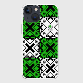Чехол для iPhone 13 mini с принтом Skoda в Ухте,  |  | auto | car | race | skoda | авто | автоспорт | гонки | марка | машина | тачка | трасса | шкода