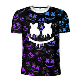 Мужская футболка 3D спортивная с принтом MARSHMELLO в Ухте, 100% полиэстер с улучшенными характеристиками | приталенный силуэт, круглая горловина, широкие плечи, сужается к линии бедра | marshmello | диджей | клуб | клубная музыка | маршмеллоу | маршмело | маршмэлло | маршмэллоу | маршмэло | музыка | электронная