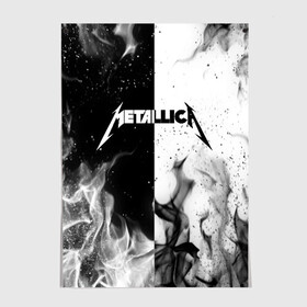 Постер с принтом METALLICA в Ухте, 100% бумага
 | бумага, плотность 150 мг. Матовая, но за счет высокого коэффициента гладкости имеет небольшой блеск и дает на свету блики, но в отличии от глянцевой бумаги не покрыта лаком | metallica | металлика