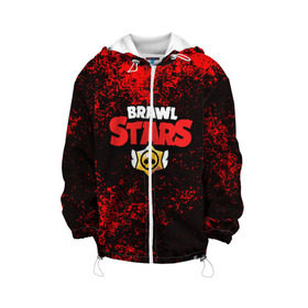 Детская куртка 3D с принтом BRAWL STARS в Ухте, 100% полиэстер | застежка — молния, подол и капюшон оформлены резинкой с фиксаторами, по бокам — два кармана без застежек, один потайной карман на груди, плотность верхнего слоя — 90 г/м2; плотность флисового подклада — 260 г/м2 | Тематика изображения на принте: brawl stars | bull | colt | leon | stars | берли | бо | брок | ворон | джесси | динамайк | дэррил | кольт | леон | мортис | нита | пайпер | пенни | поко | пэм | рикошет | спайк | тара | фрэнк | шелли | эль примо
