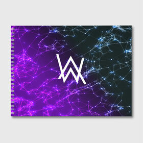 Альбом для рисования с принтом ALAN WALKER в Ухте, 100% бумага
 | матовая бумага, плотность 200 мг. | Тематика изображения на принте: alan walker | aw | electro | electro music | music | алан уокер | музыка | музыкант | электро | электронная музыка