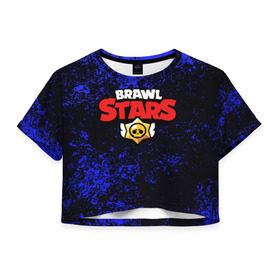 Женская футболка Cropp-top с принтом BRAWL STARS в Ухте, 100% полиэстер | круглая горловина, длина футболки до линии талии, рукава с отворотами | brawl stars | bull | colt | leon | stars | берли | бо | брок | ворон | джесси | динамайк | дэррил | кольт | леон | мортис | нита | пайпер | пенни | поко | пэм | рикошет | спайк | тара | фрэнк | шелли | эль примо