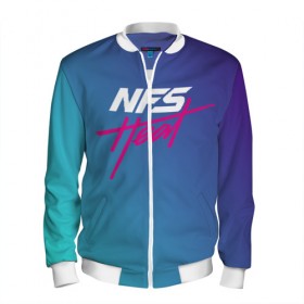 Мужской бомбер 3D с принтом Need For speed Heat в Ухте, 100% полиэстер | застегивается на молнию, по бокам два кармана без застежек, по низу бомбера и на воротнике - эластичная резинка | cars | need for speed | need for speed heat | nfs | гонки | машины | нфс