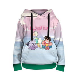 Детская толстовка 3D с принтом Steven Universe в Ухте, 100% полиэстер | двухслойный капюшон со шнурком для регулировки, мягкие манжеты на рукавах и по низу толстовки, спереди карман-кенгуру с мягким внутренним слоем | steven universe | аметист | вселенная стивена | гранат | жемчуг | конни махесваран | кристальные самоцветы | лазурит | ляпис лазурит | перидот | самоцветы | стивен кварц юнивёрс