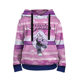Детская толстовка 3D с принтом Steven Universe в Ухте, 100% полиэстер | двухслойный капюшон со шнурком для регулировки, мягкие манжеты на рукавах и по низу толстовки, спереди карман-кенгуру с мягким внутренним слоем | steven universe | аметист | вселенная стивена | гранат | жемчуг | конни махесваран | кристальные самоцветы | лазурит | ляпис лазурит | перидот | самоцветы | стивен кварц юнивёрс