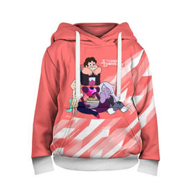 Детская толстовка 3D с принтом Steven Universe в Ухте, 100% полиэстер | двухслойный капюшон со шнурком для регулировки, мягкие манжеты на рукавах и по низу толстовки, спереди карман-кенгуру с мягким внутренним слоем | steven universe | аметист | вселенная стивена | гранат | жемчуг | конни махесваран | кристальные самоцветы | лазурит | ляпис лазурит | перидот | самоцветы | стивен кварц юнивёрс