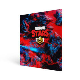 Холст квадратный с принтом BRAWL STARS в Ухте, 100% ПВХ |  | android | brawl stars | games | mobile game | stars | игры | мобильные игры
