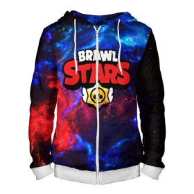 Мужская толстовка 3D на молнии с принтом BRAWL STARS в Ухте, 100% полиэстер | длина до линии бедра, манжеты и пояс оформлены мягкой тканевой резинкой, двухслойный капюшон со шнурком для регулировки, спереди молния, по бокам два кармана | android | brawl stars | games | mobile game | stars | игры | мобильные игры