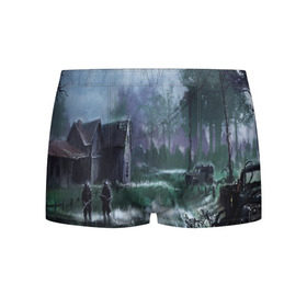 Мужские трусы 3D с принтом STALKER в Ухте, 50% хлопок, 50% полиэстер | классическая посадка, на поясе мягкая тканевая резинка | Тематика изображения на принте: chernobyl | game | games | gsc | logo | s.t.a.l.k.e.r. | stalker | stalker 2 | stalker2 | world | игра | игры | лого | противогаз | с.т.а.л.к.е.р. | символ | сталкер | сталкер 2 | сталкер2 | чернобыль