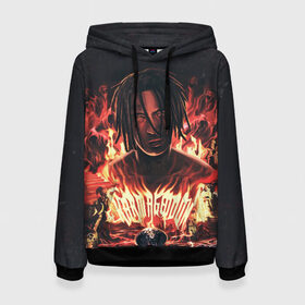 Женская толстовка 3D с принтом KIZARU - Karmageddon в Ухте, 100% полиэстер  | двухслойный капюшон со шнурком для регулировки, мягкие манжеты на рукавах и по низу толстовки, спереди карман-кенгуру с мягким внутренним слоем. | family | haunted | hip | hop | karmageddon | karmagedon | kizaru | music | rap | rapper | дежавю | кармагеддон | кармагедон | кизаро | кизару | музыка | нечипоренко | олег | рэп | рэпер | фэмили | хаунтед | хип | хоп