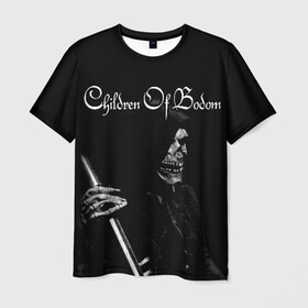 Мужская футболка 3D с принтом Children of Bodom в Ухте, 100% полиэфир | прямой крой, круглый вырез горловины, длина до линии бедер | Тематика изображения на принте: bodom | children | death | melodic | metal | алекси лайхо | дети бодома | мелодик дэт метал | метал