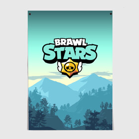Постер с принтом Brawl Stars в Ухте, 100% бумага
 | бумага, плотность 150 мг. Матовая, но за счет высокого коэффициента гладкости имеет небольшой блеск и дает на свету блики, но в отличии от глянцевой бумаги не покрыта лаком | brawl | bs | fails | leon | stars | supercell | tick | бой | босс | бравл | броубол | бс | герои | драка | звезд | осада | сейф | старс | цель