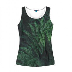 Женская майка 3D с принтом Листья в Ухте, 100% полиэстер | круглая горловина, прямой силуэт, длина до линии бедра | дерево | листья | природа | растения