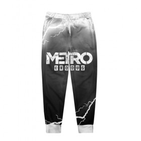 Мужские брюки 3D с принтом METRO EXODUS в Ухте, 100% полиэстер | манжеты по низу, эластичный пояс регулируется шнурком, по бокам два кармана без застежек, внутренняя часть кармана из мелкой сетки | Тематика изображения на принте: exodus | horror | metro 2033 | metro exodus | sparta | survival | артём | игры | исход | метро | метро 2035 | спарта | спартанцы