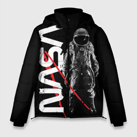 Мужская зимняя куртка 3D с принтом Nasa austronaut в Ухте, верх — 100% полиэстер; подкладка — 100% полиэстер; утеплитель — 100% полиэстер | длина ниже бедра, свободный силуэт Оверсайз. Есть воротник-стойка, отстегивающийся капюшон и ветрозащитная планка. 

Боковые карманы с листочкой на кнопках и внутренний карман на молнии. | Тематика изображения на принте: nasa | national aeronautics | space | space administration | наса | насса