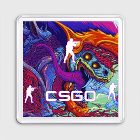 Магнит 55*55 с принтом CS GO HYPERBEAST | КС ГО ХАЙПЕРБИСТ в Ухте, Пластик | Размер: 65*65 мм; Размер печати: 55*55 мм | astralis | awp | counter strike | cs go | cs go global offensive | cs:go | faze clan | hyper beast | team liquid | астралис | кс го | тим ликвид | фейз клан | хайпер бист