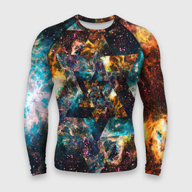 Мужской рашгард 3D с принтом КОСОМС в Ухте,  |  | galaxy | nebula | rdcosmoday19 | space | star | абстракция | вселенная | галактика | звезда | звезды | космический | планеты