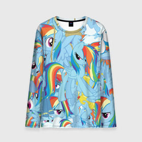 Мужской лонгслив 3D с принтом MY LITTLE PONY в Ухте, 100% полиэстер | длинные рукава, круглый вырез горловины, полуприлегающий силуэт | my little pony | pinkie pie | scootaloo | spike | sweaty balls | искорка | крошка бель | маленькие пони | мульфтфильм | пони | скутолу | эппл блум