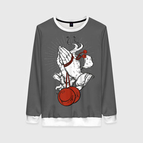 Женский свитшот 3D Poi prayer: в Ухте, 100% полиэстер с мягким внутренним слоем | круглый вырез горловины, мягкая резинка на манжетах и поясе, свободная посадка по фигуре | fire show | flow art | poi | spin | пои | фаер шоу | фаерщик