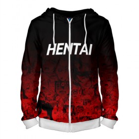 Мужская толстовка 3D на молнии с принтом HENTAI в Ухте, 100% полиэстер | длина до линии бедра, манжеты и пояс оформлены мягкой тканевой резинкой, двухслойный капюшон со шнурком для регулировки, спереди молния, по бокам два кармана | Тематика изображения на принте: ahegao | japanese anime | kawai | kowai | oppai | otaku | senpai | sugoi | waifu | yandere | ахегао | ковай | отаку | семпай | сенпай | сэмпай | яндере | японская анимация