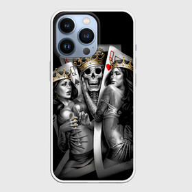 Чехол для iPhone 13 Pro с принтом Череп Король (OGABEL) в Ухте,  |  | 2 of a kind | 2 в своем роде | abel | cards | joker | king | og abel | ogabel | queen | skull | tattoo | абель | джокер | игральные | карта | карты | королева | король | ог абель | огабель | покер | тату | татуировка | череп