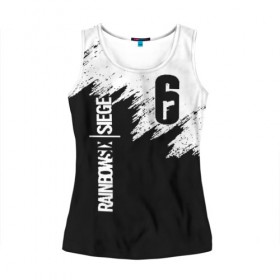 Женская майка 3D RAINBOW SIX | SIEGE: в Ухте, 100% полиэстер | круглая горловина, прямой силуэт, длина до линии бедра | 6 | outbreak | rainbow | rainbow six siege | six | tom clancys | радуга осада | том кленсис