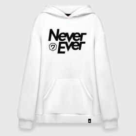 Худи SuperOversize хлопок с принтом Never Ever Got7 в Ухте, 70% хлопок, 30% полиэстер, мягкий начес внутри | карман-кенгуру, эластичная резинка на манжетах и по нижней кромке, двухслойный капюшон
 | bambam | eyes on you | got 7 | got7 | jb | jinyoung | k pop | never ever | youngjae | yugyeom | гот7 гот 7 | к поп