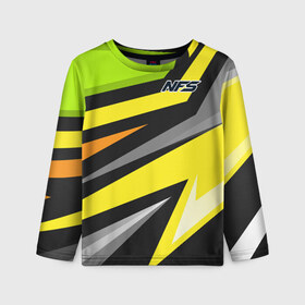 Детский лонгслив 3D с принтом Need for Speed в Ухте, 100% полиэстер | длинные рукава, круглый вырез горловины, полуприлегающий силуэт
 | games | heat | most | nfs mw | off | payback | racing | reviews | rip | wanted | авто | вип | гонки | жажда скорости | класс | машины | нид | симулятор | фор