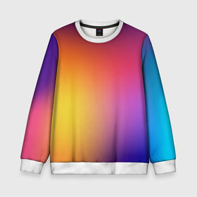 Детский свитшот 3D с принтом Abstract gradient colors в Ухте, 100% полиэстер | свободная посадка, прямой крой, мягкая тканевая резинка на рукавах и понизу свитшота | Тематика изображения на принте: abstract | colors | gradient | абстракция | градиент | перелив | цвет | цветовой