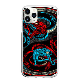Чехол для iPhone 11 Pro матовый с принтом Инь янь змеи в Ухте, Силикон |  | abstract | snake | tribal | абстракция | змеи | змея | инь | трайбл | янь