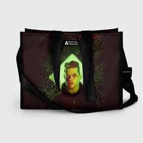 Сумка-шоппер 3D Мистер Робот: в Ухте, 100% полиэстер | застегивается на металлическую кнопку; внутренний карман застегивается на молнию. Стенки укреплены специальным мягким материалом, чтобы защитить содержимое от несильных ударов
 | mr. robot | мистер робот | сериал | фильм | хакер | элиот | эллиот