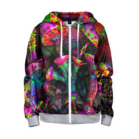 Детская толстовка 3D на молнии с принтом ПСИХОДЕЛИКА в Ухте, 100% полиэстер |  манжеты и пояс оформлены широкой мягкой резинкой, двухслойный капюшон со шнурком для регулировки, спереди карманы и застежка-молния
 | Тематика изображения на принте: abstract | abstraction | color | geometry | paitnt | psy | абстракция | геометрия | краски | неоновые | психоделика