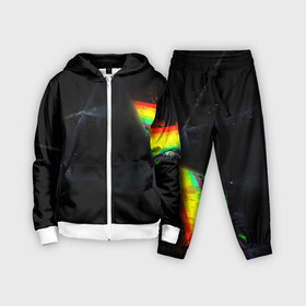 Детский костюм 3D с принтом PINK FLOYD в Ухте,  |  | Тематика изображения на принте: music | pink floyd | the dark side of the moon | космос | луна | музыка | пинк флойд | призма | рок | треугольник | триангулярная призма