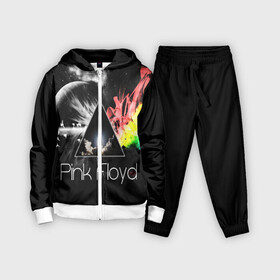 Детский костюм 3D с принтом PINK FLOYD в Ухте,  |  | Тематика изображения на принте: music | pink floyd | the dark side of the moon | космос | луна | музыка | пинк флойд | призма | рок | треугольник | триангулярная призма
