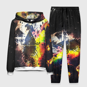 Мужской костюм 3D (с толстовкой) с принтом PINK FLOYD в Ухте,  |  | Тематика изображения на принте: music | pink floyd | the dark side of the moon | космос | луна | музыка | пинк флойд | призма | рок | треугольник | триангулярная призма