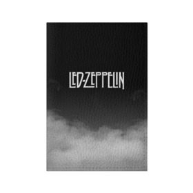 Обложка для паспорта матовая кожа с принтом LED ZEPPELIN в Ухте, натуральная матовая кожа | размер 19,3 х 13,7 см; прозрачные пластиковые крепления | led zeppelin | джимми пейдж | лед зеппелин