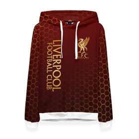 Женская толстовка 3D LIVERPOOL: в Ухте, 100% полиэстер  | двухслойный капюшон со шнурком для регулировки, мягкие манжеты на рукавах и по низу толстовки, спереди карман-кенгуру с мягким внутренним слоем. | lfc | liverpool | sport | ynwa | ливерпуль | лфк | спорт
