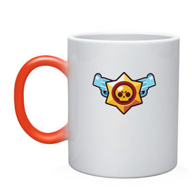 Кружка хамелеон с принтом Brawl Stars в Ухте, керамика | меняет цвет при нагревании, емкость 330 мл | brawl | brawl stars | stars | бравл | бравл старс | браво старс | игра | компьютерная | онлайн | старс