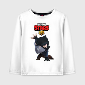 Детский лонгслив хлопок с принтом Brawl Stars в Ухте, 100% хлопок | круглый вырез горловины, полуприлегающий силуэт, длина до линии бедер | brawl | brawl stars | stars | бравл | бравл старс | браво старс | игра | компьютерная | онлайн | старс