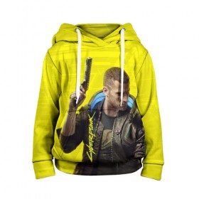 Детская толстовка 3D с принтом CYBERPUNK 2077 в Ухте, 100% полиэстер | двухслойный капюшон со шнурком для регулировки, мягкие манжеты на рукавах и по низу толстовки, спереди карман-кенгуру с мягким внутренним слоем | Тематика изображения на принте: cyberpunk 2077 | hacker | samurai | киберпанк 2077 | самураи | фантастика