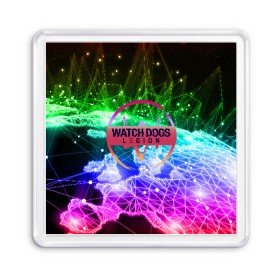 Магнит 55*55 с принтом WATCH DOGS LEGION в Ухте, Пластик | Размер: 65*65 мм; Размер печати: 55*55 мм | ded sec | hacker | legion | watch dogs | watch dogs 2 | watch dogs legion | легион | хакер