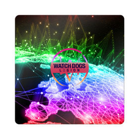 Магнит виниловый Квадрат с принтом WATCH DOGS LEGION в Ухте, полимерный материал с магнитным слоем | размер 9*9 см, закругленные углы | ded sec | hacker | legion | watch dogs | watch dogs 2 | watch dogs legion | легион | хакер