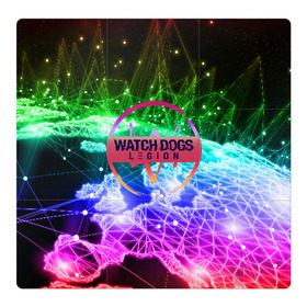 Магнитный плакат 3Х3 с принтом WATCH DOGS LEGION в Ухте, Полимерный материал с магнитным слоем | 9 деталей размером 9*9 см | ded sec | hacker | legion | watch dogs | watch dogs 2 | watch dogs legion | легион | хакер